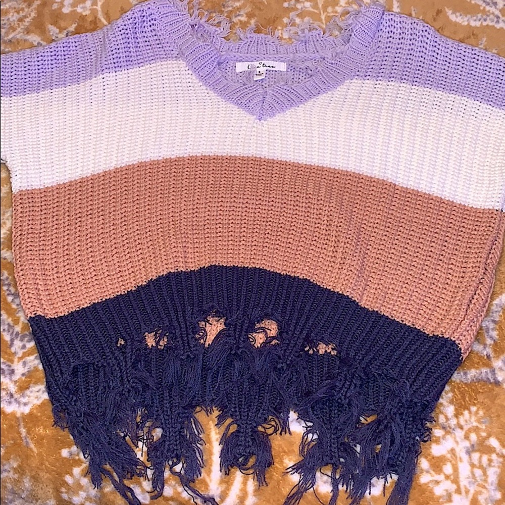 Distressed sweater